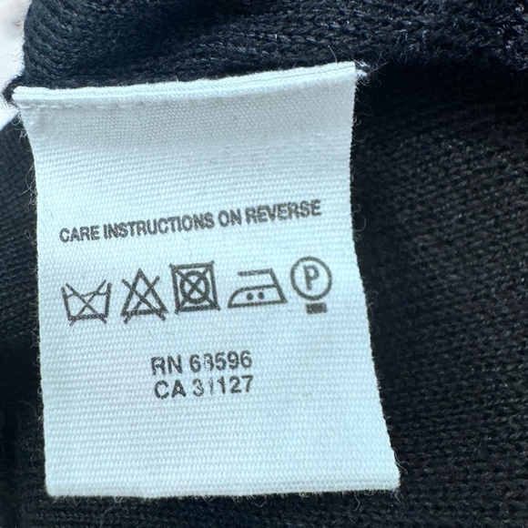 DKNY PURE BLACK KNIT LINEN OPEN CARDIGAN SHAWL COLLAR SWEATER - Picture 14 of 16